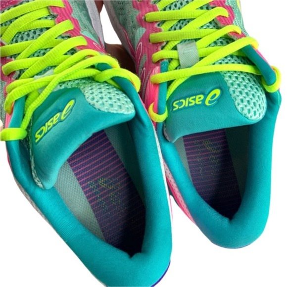 Asics GT-2000 Lace Up Sneakers Fresh Ice Colorway Green Teal Pink Purple - Picture 4 of 11